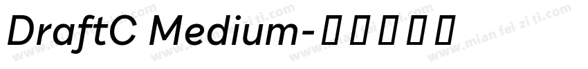 DraftC Medium字体转换
